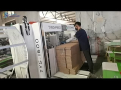 Mesin jahitan potongan ganda semi otomatis untuk kotak karton bergelombang
