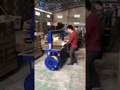 Mesin strapping PP semi otomatis untuk karton bergelombang dan karton
