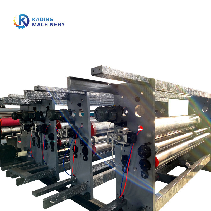 Mesin Cetak Karton 150pcs / Min Multi Warna Untuk 3 5 7 Lapisan Papan Bergelombang