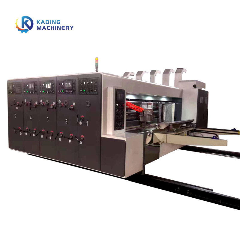 Mesin Cetak Karton 3 Warna Dari Flexo Printing Untuk 5 Lapisan Papan Bergelombang