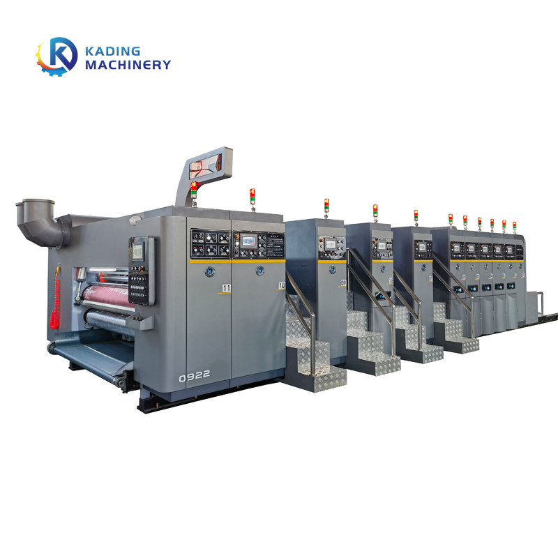 Mesin Cetak Karton Flexo Karton Bergelombang 1-6 Warna Dengan 3 Warna