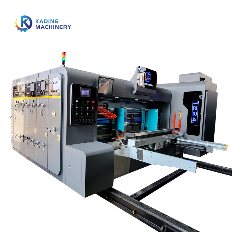 Printer Karton Otomatis 380V 440V Untuk Kotak Karton Bergelombang Dengan Kecepatan Tinggi
