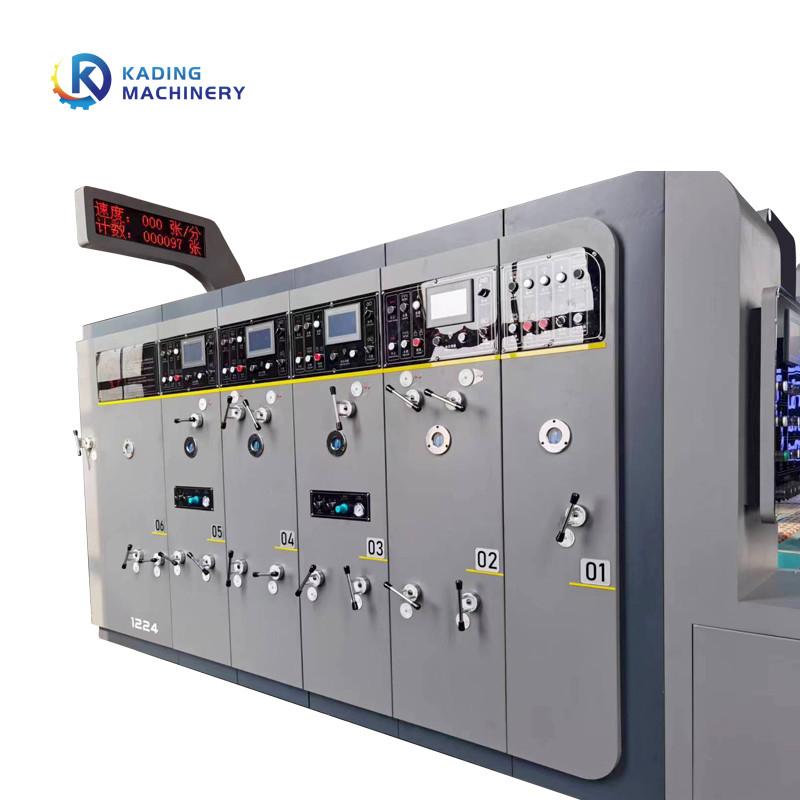 Mesin Cetak Karton Sepenuhnya Otomatis Untuk Karton Bergelombang Dan Kontrol PLC