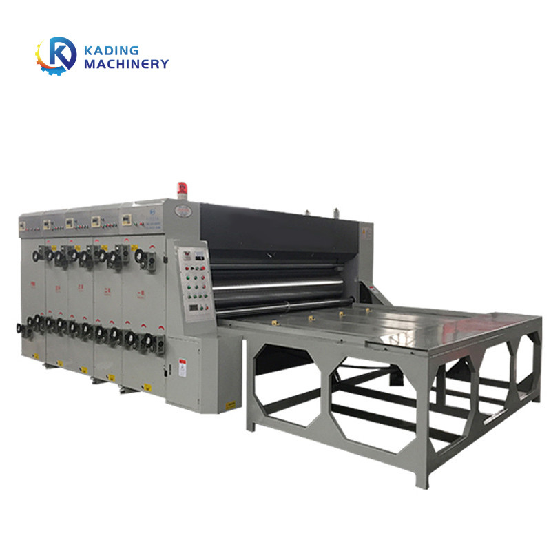 Mesin Cetak Karton Pengumpan Rantai Dengan Pencetakan Slotting Die Cutting Untuk Kotak Bergelombang