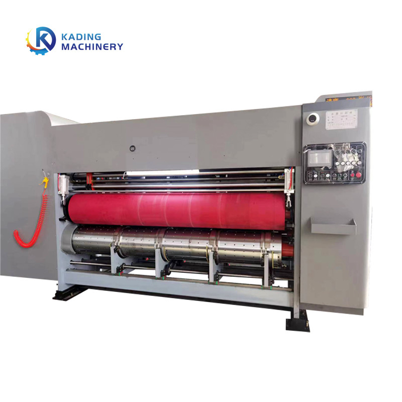 Penutup Kotak Karton Kardus Dengan Panel PLC Untuk Karton Corrugating