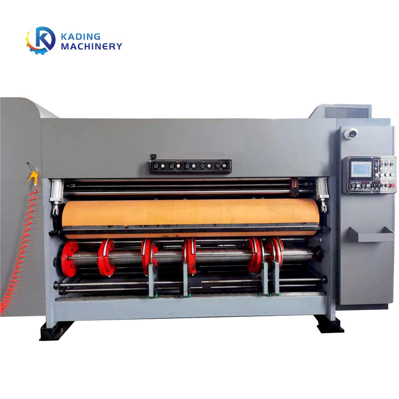 Slotting Knife Carton Box Mesin Pemotong Mati Dengan Fase Perbaikan Mekanis Dan Roda Pemotongan Naik