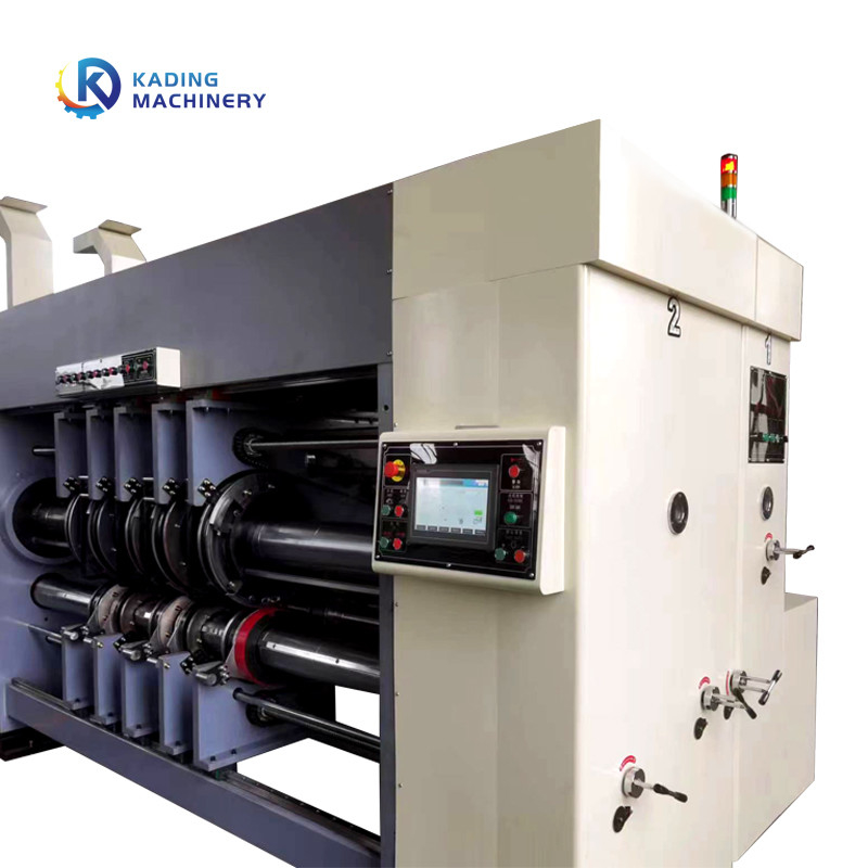 Mesin Pemotong Mati Rotary Semi Otomatis Untuk Kotak Bergelombang Dengan Mesin Cetak Flexo