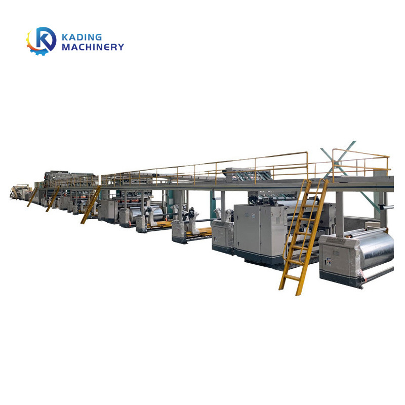 3/5/7 Layers Corrugation Line Dengan Sistem Pemanas Dan Menghasilkan Kertas Dengan 1600 Sampai 2200 Mm