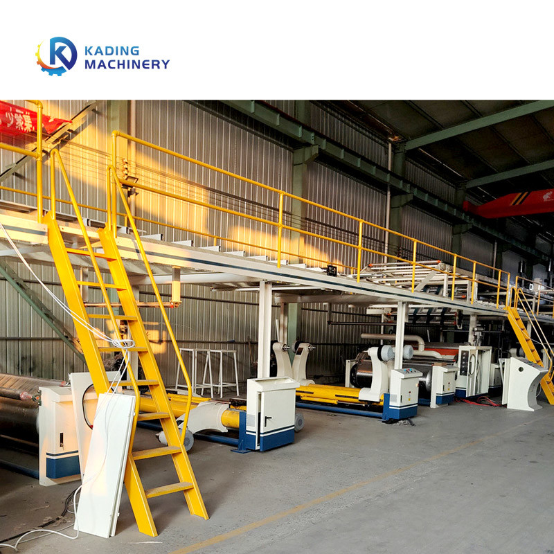 Mesin Manufaktur Kotak Karton 100m / Min Dengan Single Facer Untuk Karton 3 Ply