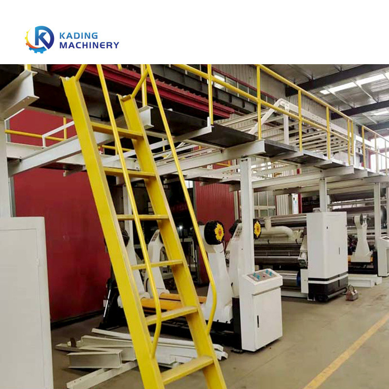 Pabrik Otomatis Bergelombang Listrik Untuk Karton 5 Lapis Dengan Penumpukan Gantry