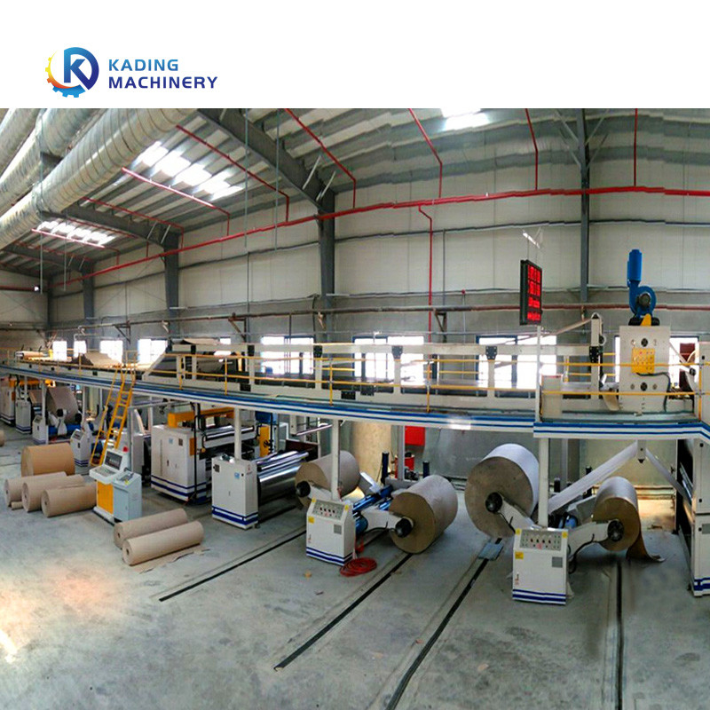 Lembar kertas bergelombang Garis bergelombang 120m/menit Kecepatan Dengan Mesin Pemotong Rotary