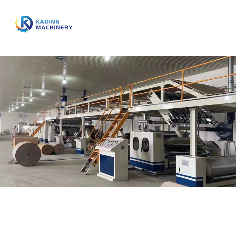 7 Lapisan Garis Bergelombang 120m/Min Untuk Memproduksi Karton Bergelombang