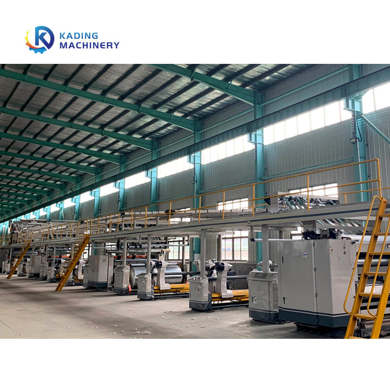 3 Lapisan Garis Bergelombang Dengan Liner Pre Heater Dan Mesin Single Facer