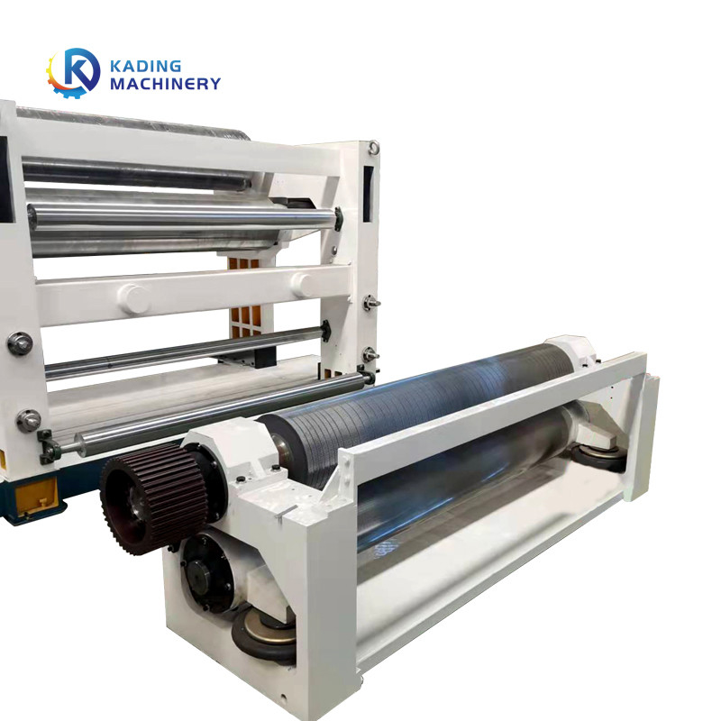 Lini Produksi Bergelombang 1400mm Untuk Kertas Bergelombang Dengan Pemanas Uap Single Facer