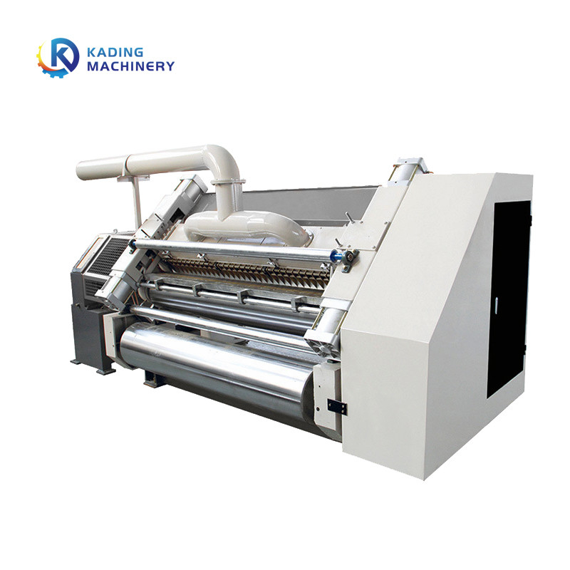 1400mm Sampai 2200mm Kertas Mesin Fingerless Single Facer Untuk Pembuatan Papan Bergelombang