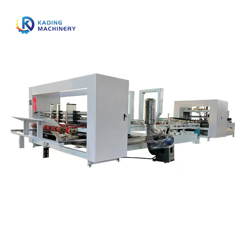 3 Layer Board Folder Gluer Machine Dengan Auto Feeding Untuk Merekatkan Packing Karton