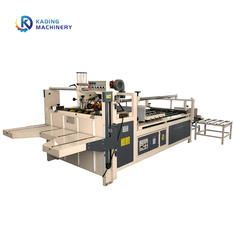 60pcs/Min Mesin Folder Gluer Semi Otomatis Untuk Karton Bergelombang