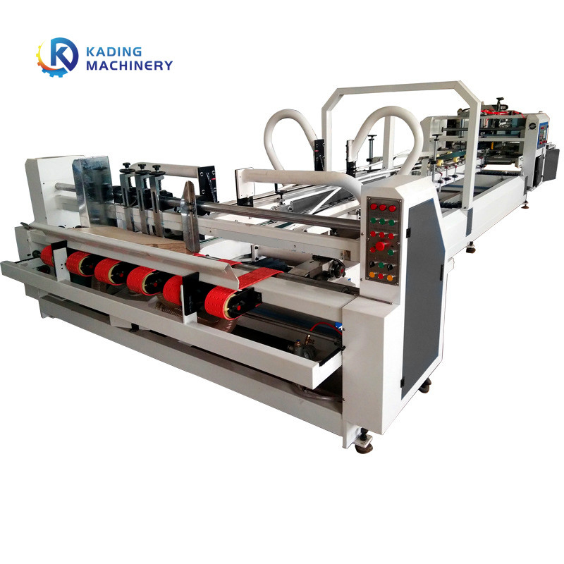 3 Layer Board Folder Gluer Machine Dengan Auto Feeding Untuk Merekatkan Packing Karton