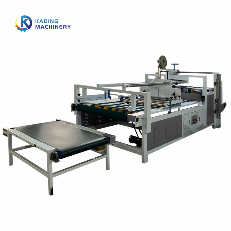 Gluer Folder Kotak Bergelombang Semi Otomatis Untuk Kotak Karton 2600mm 2800mm Dengan Pengumpanan Manual