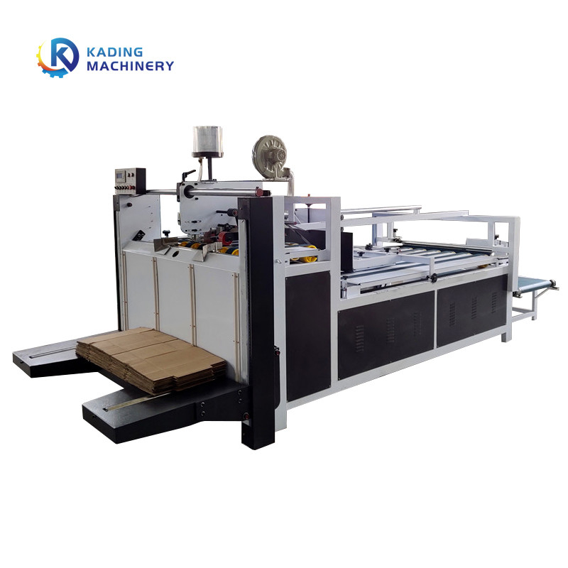 Mesin Gluer Folder Satu Bagian Dengan Kecepatan Kerja 40pcs / Min Untuk Kotak Karton 2800mm