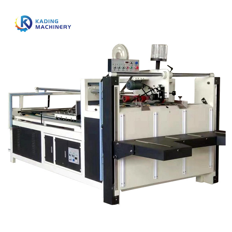 60pcs/Min Mesin Gluer Folder Bergelombang Semi Otomatis Untuk Kotak Karton Bergelombang
