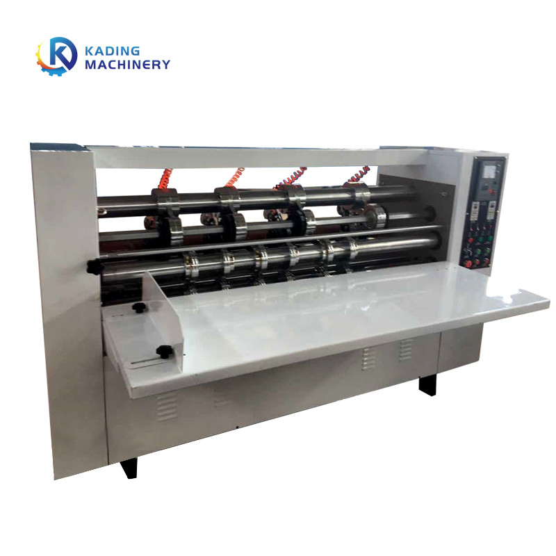 250m/Min Mesin Slitter Scorer Pisau Tipis Untuk Membuat Karton