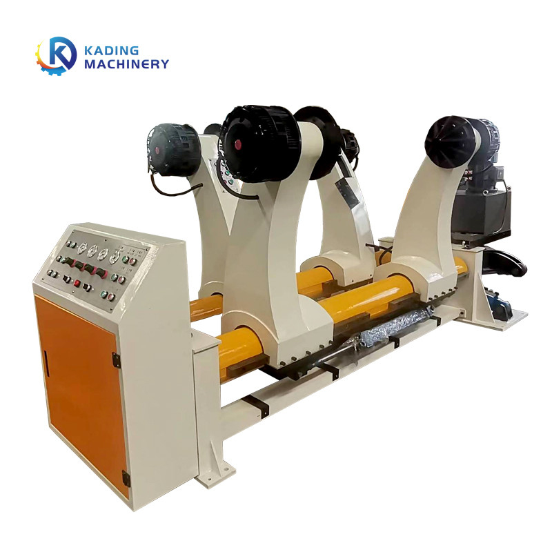 380V 220V Electric Type Shaftless Reel Stand Dengan Rem Manual Untuk Memasok Kertas Karton