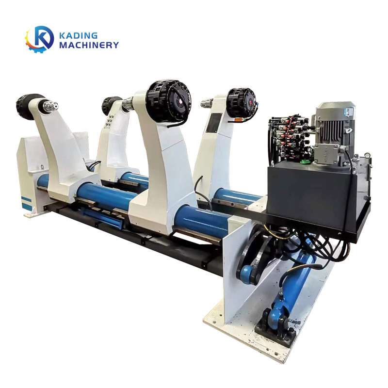 380V 220V Electric Type Shaftless Reel Stand Dengan Rem Manual Untuk Memasok Kertas Karton