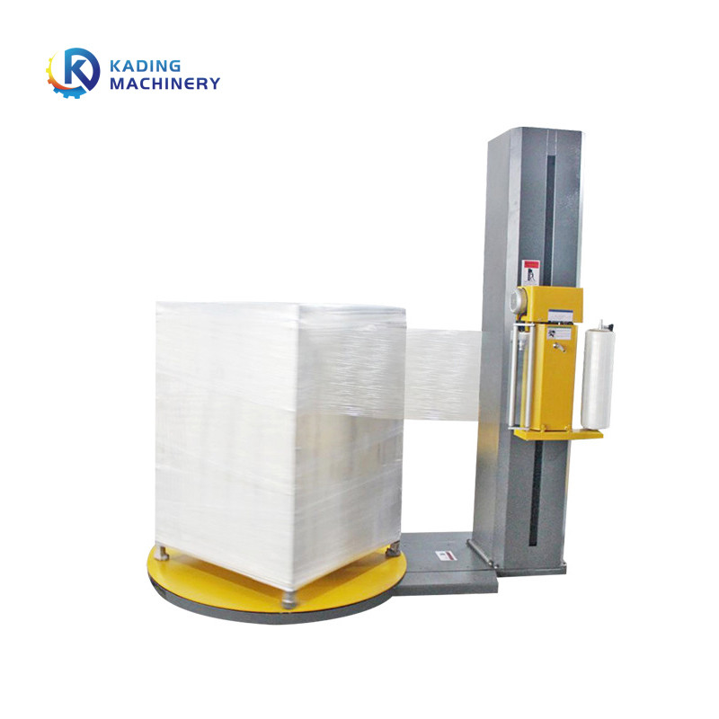 Mesin Pembungkus Pallet Semi Otomatis Dengan Tinggi 2500mm Untuk Kertas Karton Bergelombang