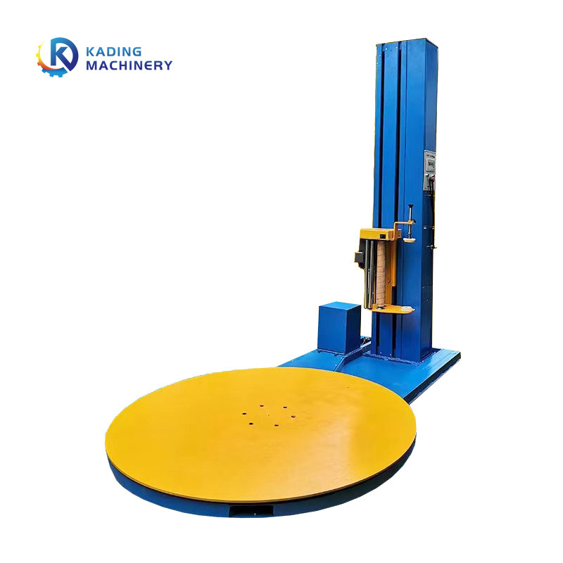 20-40pcs / jam Semi Auto Stretch Wrap Machine Untuk Kemasan Kotak Bergelombang Diameter 2200mm