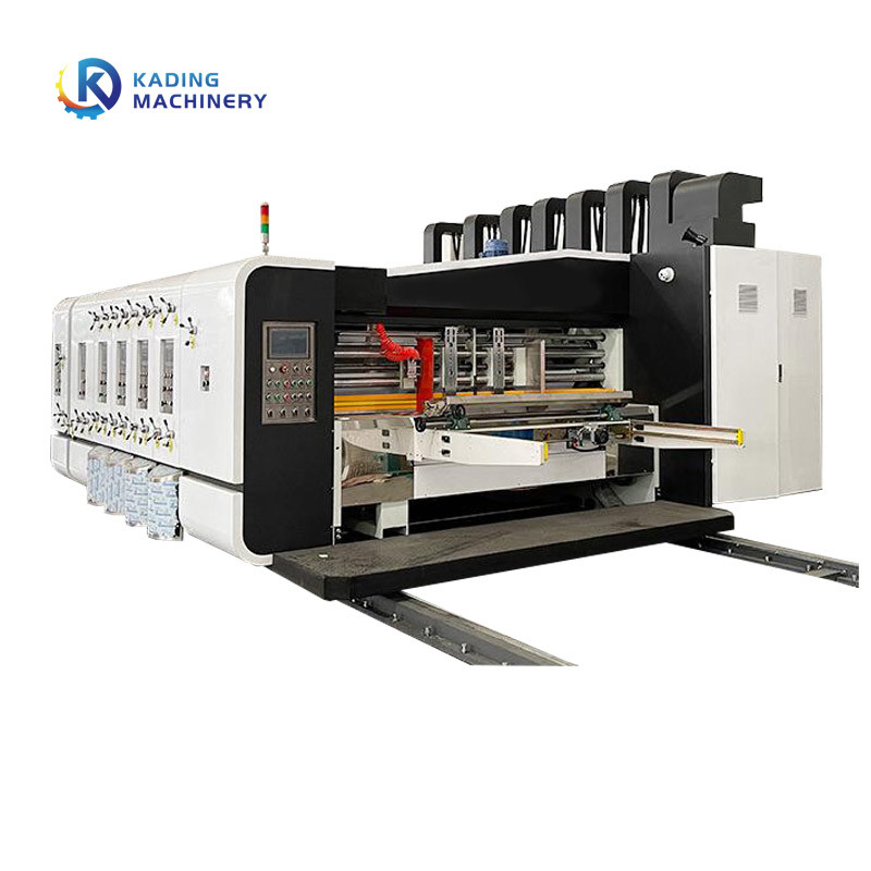 Mesin Cetak Kotak Bergelombang Flexo Tinta Berbasis Air Dengan Kontrol PLC