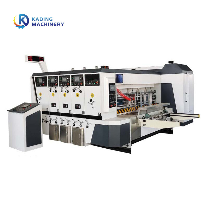 Mesin Cetak Flexo Multi Warna Untuk Karton Bergelombang Dengan Layar Sentuh PLC