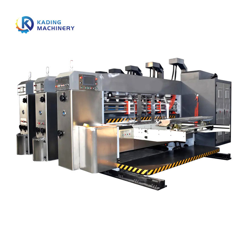 Flexo Multi Color Printing Box Machine Untuk 5 Lapisan Kotak Pizza Bergelombang