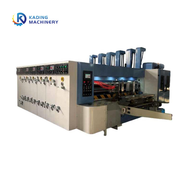 Mesin Cetak Flexo Bergelombang Flexographic 4 Warna Berkecepatan Tinggi