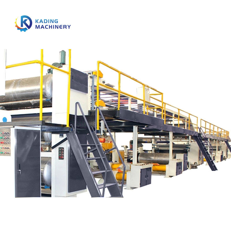Panas Uap 3 / 5 / 7 Layer Corrugation Line Dengan Mesin Slitter Scorer