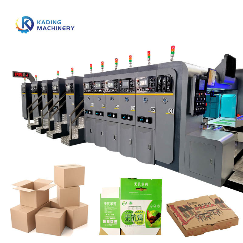 Mesin Cetak Kotak Bergelombang Flexo Kecepatan Kerja 200pcs / Min