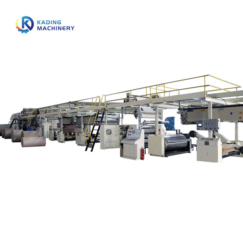 Panas Uap 3 / 5 / 7 Layer Corrugation Line Dengan Mesin Slitter Scorer