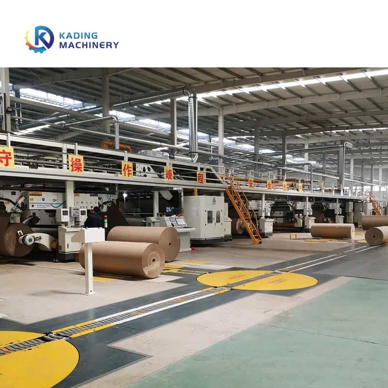 1800mm Line Produksi Kardus Bergelombang Dengan Gantry Stacker Untuk 3 / 5 / 7 Ply Board