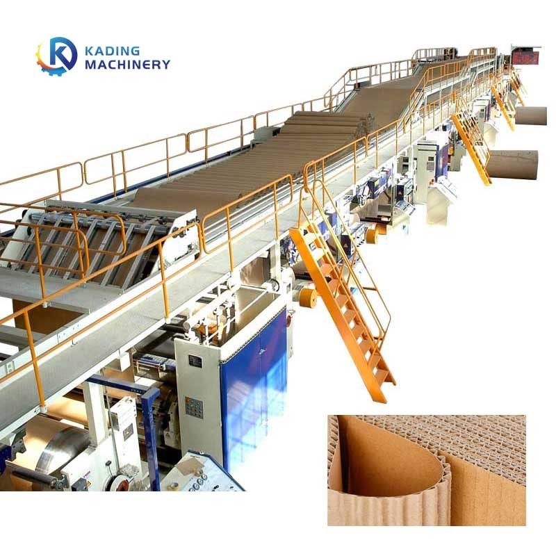 Mesin pembuatan kardus bergelombang 300m/menit dengan sistem manajemen produksi