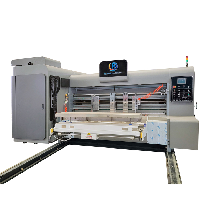 Front Edge Corrugated Box Printer Untuk 3 5 7 Lapisan Paper Board Dengan Slotting Attachment