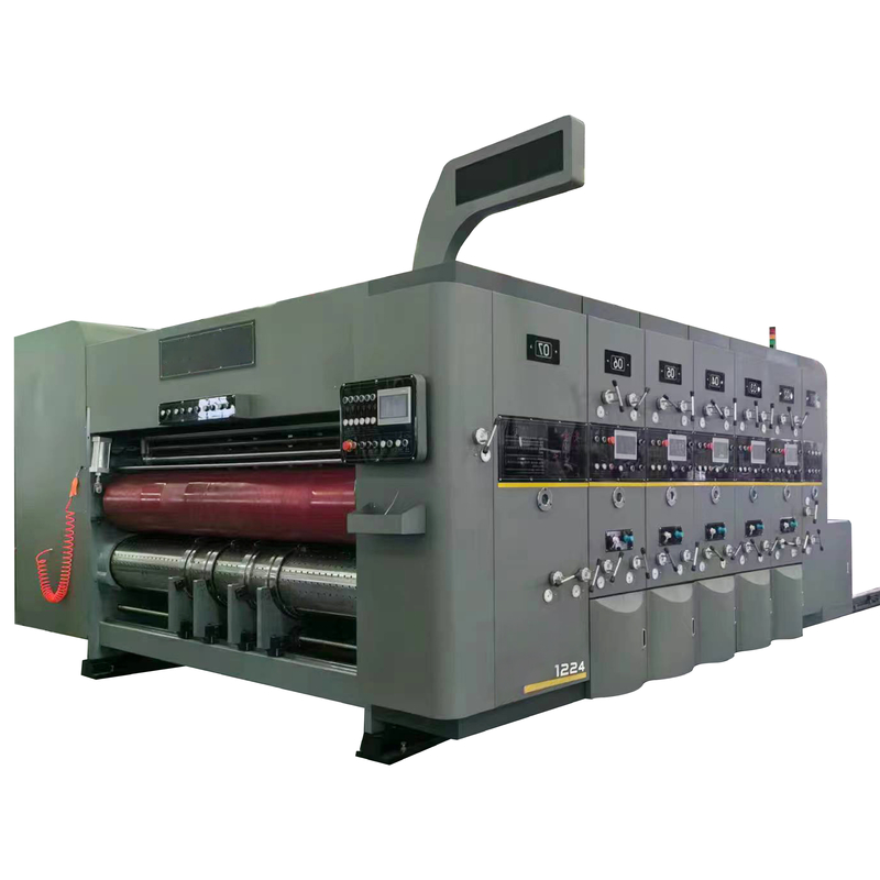 Flexographic Printing Mesin cetak kotak bergelombang 4 warna Printer