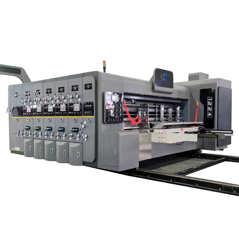 Vacuum Transfer Kertas kotak bergelombang Mesin Pencetakan Automatic Servo Motor Feed